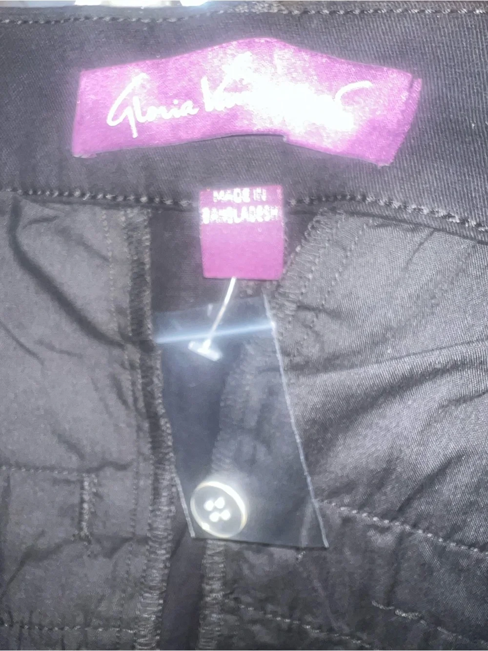NWT Gloria Vanderbilt Women's Black Casual Shorts size 12